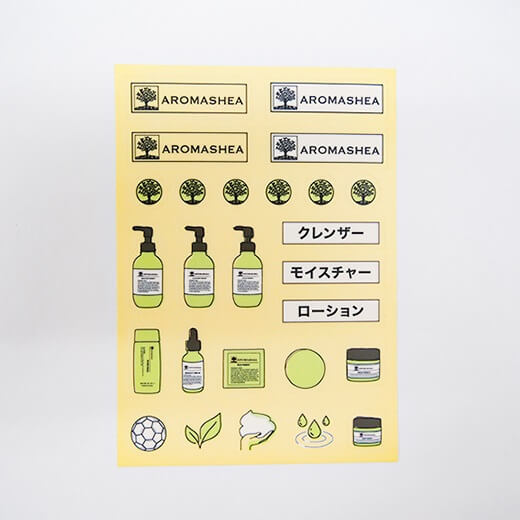 好きな場所に貼れる！アロマシアシール 耐水 3枚セット