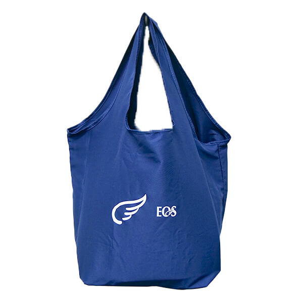 簡単に収納！洗濯機で洗える エコバッグ（ネイビー） ネイビー 約310×250×200(mm)