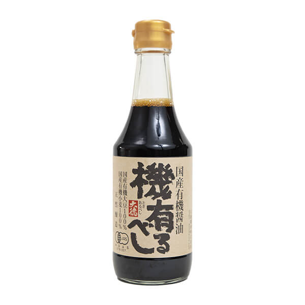 大徳醤油 　極上の醤油　国産　有機醤油　機有るべし 300ml