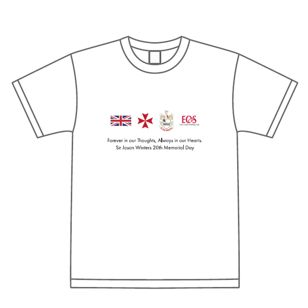 ジェイソン氏メモリアルTシャツ[ホワイト]（Lサイズ）