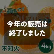 【期間限定3月30日(月)17時まで】不知火　ご家庭用（サイズ不揃い）４kg 早和果樹園【送料込】
